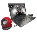 DZK Multimedia Speaker with Aux Connectivity and Volume Control Input for PC | Mobile | Laptops | Desktop