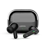 Pebble BlissBuds Ace ANC Earbuds Upto 35 dB | 30 Hr Playtime with Quick Charge| Deep Base | ENC TWS | Quad Mics, Low Latency Mode | Active Noise Cancellation (Black)