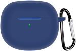 Boogeyman boAt Airdopes 121 Pro Protective Soft Silicone Buds Case Cover Shockproof Pouch with Keychain Hook Supports Wireless Charging Blue