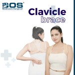 Bos medicare surgical Back Shoulder Posture Corrector Adjustable Clavicle Brace Support Upper Spine Clavicle Chest Neck Shoulders Lumbar Back Pain Relief Strap Correction Belt (Extra Large) (beige) (Clavicle Brace BOSR-617)