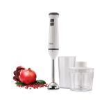 Usha 400 W Handblender (White) with Chopper bowl and beaker Silent Operation with Food Grade Blades, 2 Years Warranty