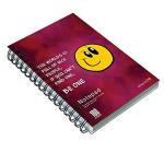 Askprints Unruled Wire Bound Planner Spiral Notebook - Personal Diary Doodle Notes | Theme - Positive Quotes | (A 160 pages, Multicolor)