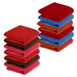 Kuber Industries Towel Handkerchief | Cotton Face Towel | Face Towel | Sweat Absorbent Handkerchief | Unisex Plain Hanky | Face Towel Hankies | Set of 12 | Multicolor