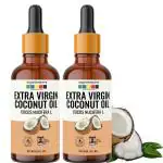 Organix Mantra Extra Virgin Coconut Oil, Cold Pressed Organic Oil, 30ML x 2