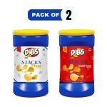 Dibs Stacks Combo of Spanish Tomato & Pizza Potato Crisps
