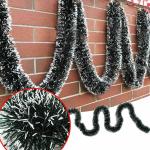 AMFIN (Pack of 5) Christmas Garland / Garland for Christmas Tree / Xmas Tree Garland / Garland for Decoration / Xmas Tree Decoration / Christmas Ornaments / Snow Garland - White