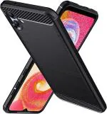 Fastship Silicone Rubber Hybrid Case Case Back Cover for SAMSUNG M13 5G -SM-M136B - Black