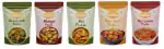 Fruvanta Gor-Keri, Hot Lemon, Mango, Mix and Green Chilli Pickle (200gm x 5) (Pack of 5)
