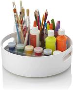 Surkhamart Plastic Multicolor Rotating Organizer Tray Multi- Function Round