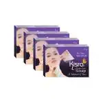 Kisra Pimple Care Soap for Acne, Pimple, Sun Tan, Blemishes, Fine Lines, Darkspots | Men & Women | All Skin Types - 75gm (Pack of 4)