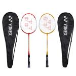 Yonex Boys And Girls Yellow, Red Aluminum Gr 303F Strung Badminton Racquet (One Size)