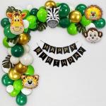 SpecialYou.in 50pcs Jungle Theme Happy Birthday Decoration items kit for Boys