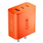 Hespa CMF BY NOTHING 65 W Gan 3 A Multiport Backcase For Mobile USB Type A Charger (Orange)