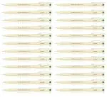 Pilot Hi-Tecpoint 05 Extra Fine Point Liquid Ink Pen | Tip Size - 0.5 MM | Unique Dimple Tip Technology | Ink Colour - Green | Pack of 24