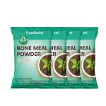 TrustBasket Organic Bone Meal | Steamed Bone Meal | Rich in Phosphorus and Calcium | Natural Plant Fertilizer| - 450 Grams (Set of 4)