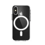 LIRAMARK Magnetic MagSafe Compatible Protective Clear Case for Apple iPhone X/XS (Transparent)