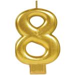 Hippity Hop Golden Number Candle For Birthday