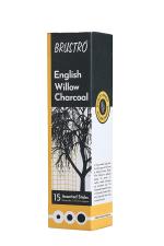 Brustro Multicolour English Willow Charcoal Assorted (15 Sticks)