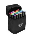 SYGA Graphic Marker Pen, Sketch Marker Dual Tip Art Marker Set for Design Drawing Colouring Highlighting Underlining (24)