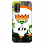 Voleano back cover for Redmi 9Power, BJP, logo, kamal ka phool, back cover