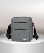 Straplt Grey Fabric Sling Bag