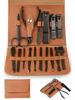 DOCOSS-16 IN 1 Proffesional Stainless Steel Manicure Pedicure Kit For Women Pedicure Tools Set Nail Cutter Grooming Kit With Acne needle, Blackhead Tool Manicure Tool Kit Pedicure Tools