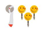 Blue Wonder Stainless Steel Apex Pizza Cutter With 1 Set Smiley Hooks and (Multicolour, Pack of 2)
