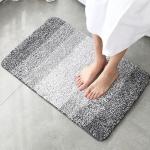 MONARCH HOME ART Microfiber Door Mat (Grey, Small)
