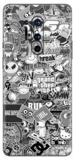 Orgic India Oneplus 8 Pro Monochrome Sticker Bomb Mobile Skin