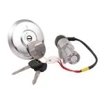 Deutsche Metal Cylindrical Ignition Lock Kit Compatible With Honda Unicorn (Set Of 2)