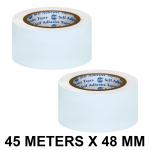 VCR White Duct Tape - 45 Meters in Length 48mm / 2