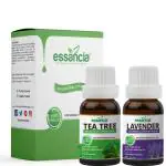 Essancia - Naturally In Every Drop Tea Tree And Lavender Essential Oils, 15 Ml Each (Combo Of 2)