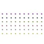 Comet Busters Beautiful Multicolor Stone Bindi (2 mm) (BIN1010) Pack of 1