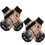 KUTKUT Double Sided Anti-Skid Knit Socks for Large Dogs| Traction Control Non-Slip Pet Paw Protectors with Grips For Big Dogs| Better Control on Hardwood Floor Paw Protector ( SIZE: L x W: 6.5 x 2.76