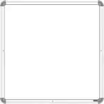 YAJNAS Non Magnetic 1 X 1 Feet Non-Magnetic Double Sided White Board Small Slate and Chalk Board Small Slate, Both Side Writing Boards, one Side White Board Marker and Reverse Side Chalk Surface - Pack of 01 Whiteboards (White, Green)