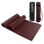 Yogarise Anti-Skid Yoga Mat with Carry Bag & Strap For Home Gym & Outdoor Workout, Water-Resistant, Soft, Easy to Fold (6mm) (Wine)