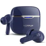 HOPPUP AirDoze Q505 Earbuds with Quad Mic ENC, 50H Playtime, Bluetooth v5.3 & Rage Mode Bluetooth Headset  (Blue, True Wireless)