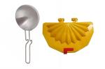 First Front Aluminium Tadka Pan With 1 Pcs Solid Plastic Gujiya and (Multicolour, Pack of 2)