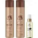 FLORACTIVE PROFISSIONAL Hair Shampoo 300 ml, Conditioner 300 ml and mask 60 ml forUnisex - Pack of 3