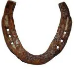 Shivoham Black Horse Shoe Negative Energy Remover Iron Yantra