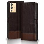 Jotech Dual Colour Flip Cover for Vivo V23 5G - Coffee&Brown