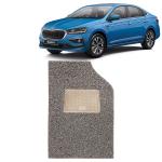Kingsway Noodle Grass PVC Mats, 18mm Thickness, Car Floor Foot Mats Universal Use for Skoda Slavia, Model Year : 2022 Onwards, Complete Set of 5 Piece - Beige-Brown