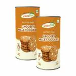 Wheafree Gluten Free Jaggery Millet Cookies (Pack of 2-200g each) | Goodness of Millets, Legumes & Nuts | Sorghum, Amaranth & Pearl Millets | Made with Jaggery and Desi Ghee | High Fibre & Source of Protein