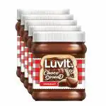 LuvIt Choco Spread | Smooth & Delicious | Made with Cocoa | Best for Chocolate Bread, Cakes, Shakes, Dosa, Roti | Pack of 5 - 310g Each