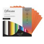 Paper Pep Orange 15 Sheet Card Stock 220 GSM