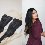 Hair Originals 100% Natural Human Hair Women's Clip in Side Patch- Natural Black, 26 Inches