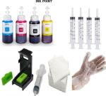 INK POINT Dye HP Cartridge 805, 803, 680, 678, 682, 818, 802, 901, 703, 704, 46, 21, 22, 27, 28, 56, 57, Canon 88, 98, Multicolor Ink Bottle 100 ml pack of 5