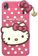 Aviaaz Lenovo A7000 Hello Kitty Pink Silicon Back Cover