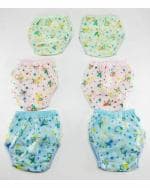 BEAUQIQ BABY Reusable Baby Cloth Diaper - M (Pack of 6)
