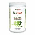 NutroActive LipoQuick Keto Diet Meal Replacement Low Carb Shake 454 gm